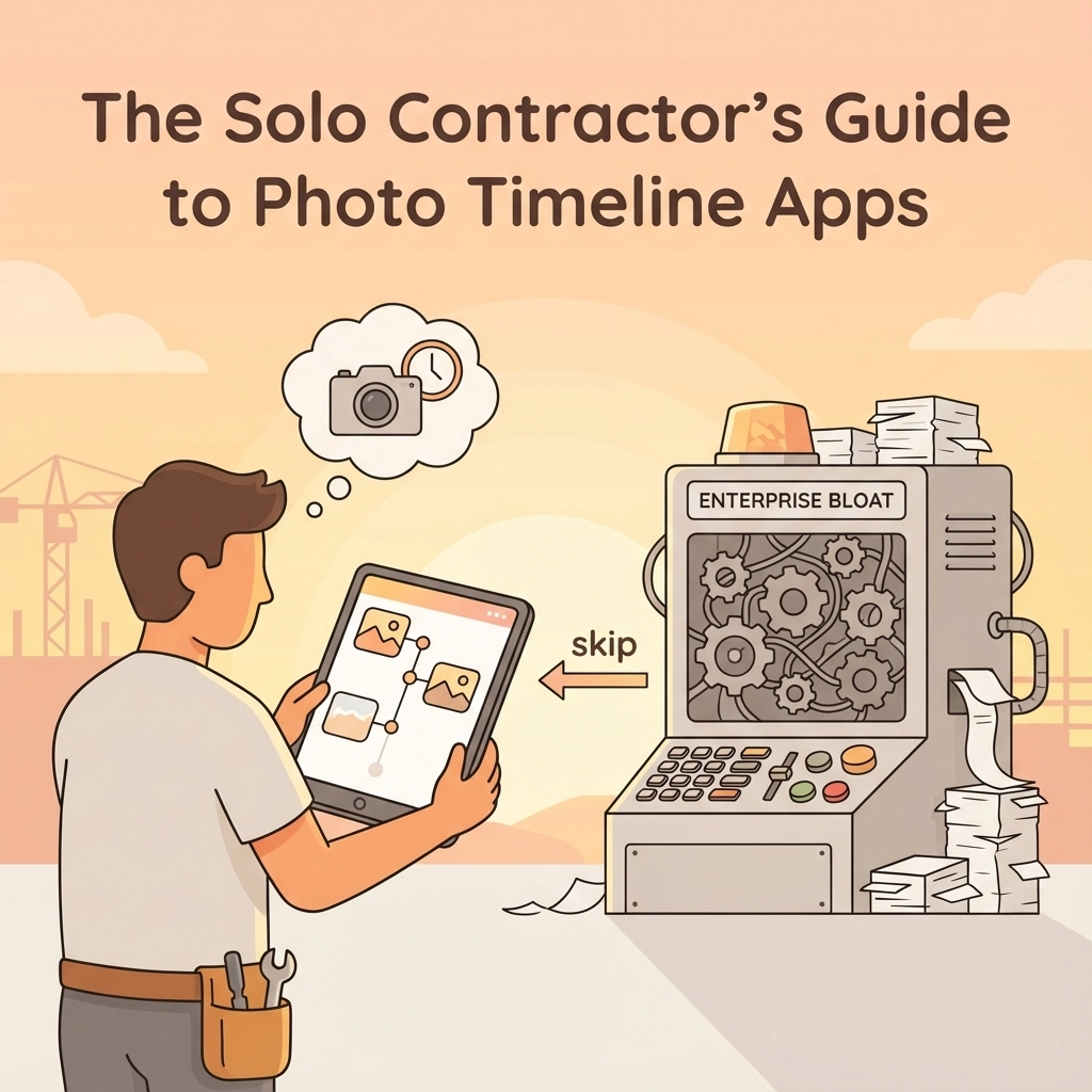 The Solo Contractor's Guide to Photo Timeline Apps: Skip the Enterprise Bloat