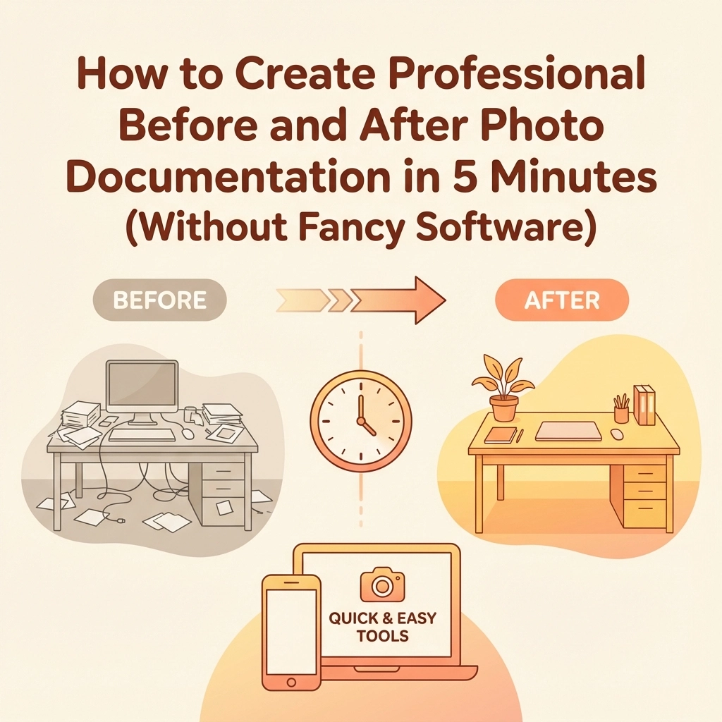 How to Create Professional Before and After Photo Documentation in 5 Minutes (Without Fancy Software)