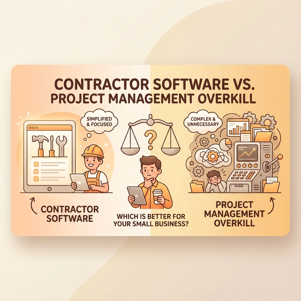 Contractor Software vs Project Management Overkill: Which Is Better for Your Small Business?