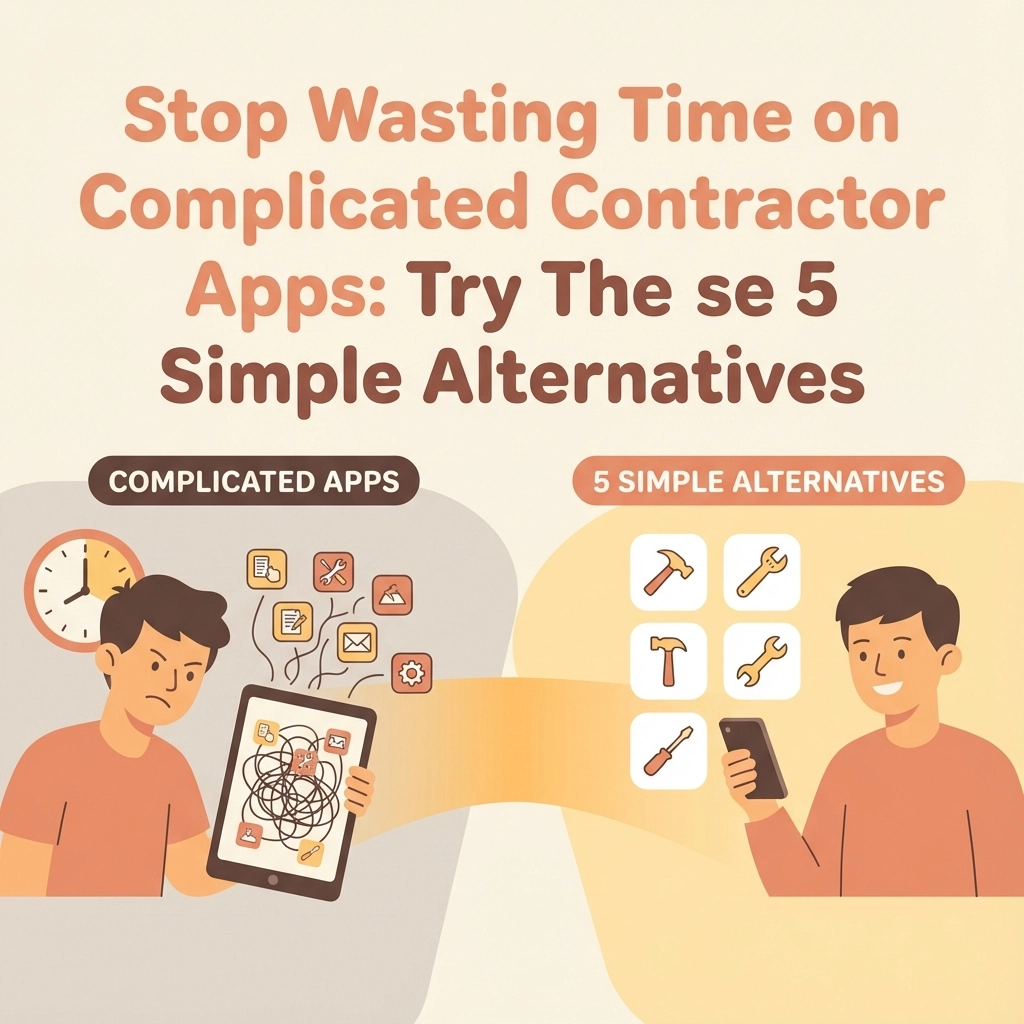 Stop Wasting Time on Complicated Contractor Apps: Try These 5 Simple Alternatives