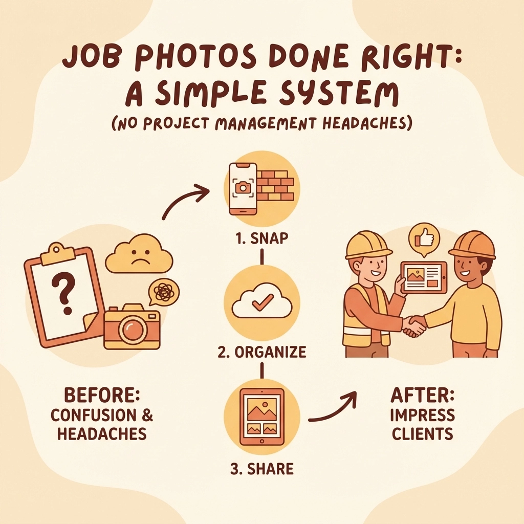 Job Photos Done Right: A Simple System for Contractors to Impress Clients (No Project Management Headaches)