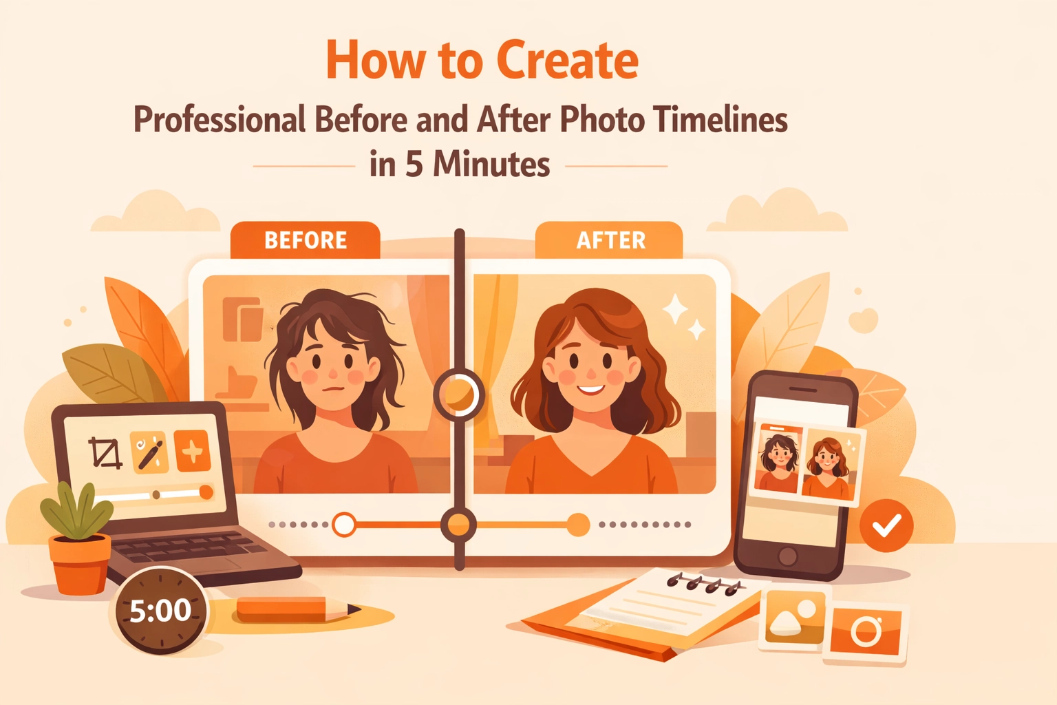 How to Create Professional Before and After Photo Timelines in 5 Minutes