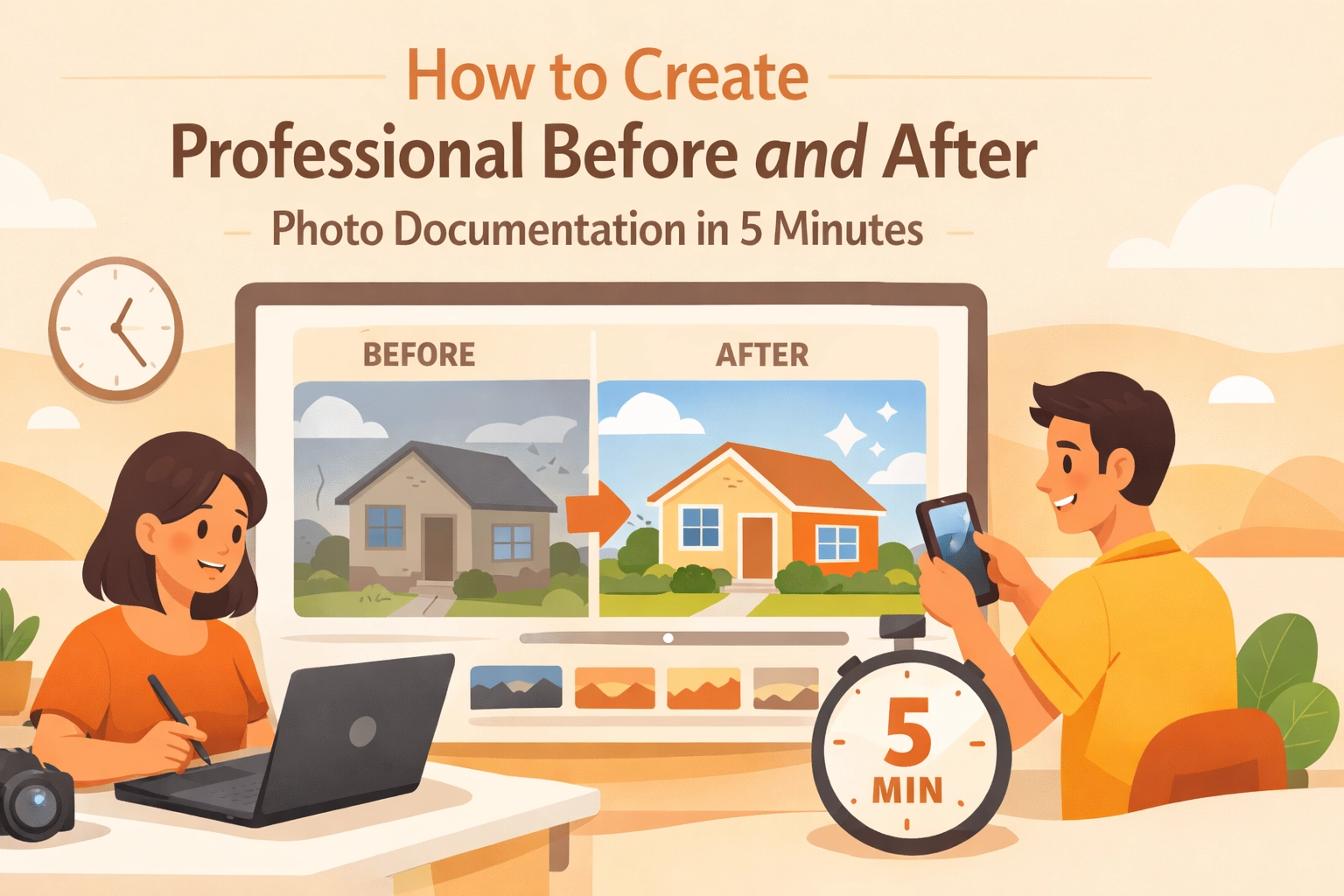 How to Create Professional Before and After Photo Documentation in 5 Minutes