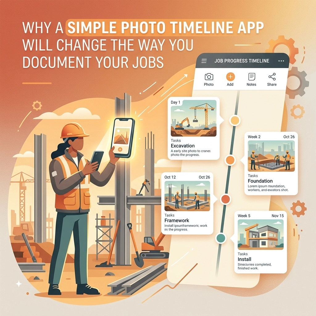 Why a Simple Photo Timeline App Will Change the Way You Document Your Jobs
