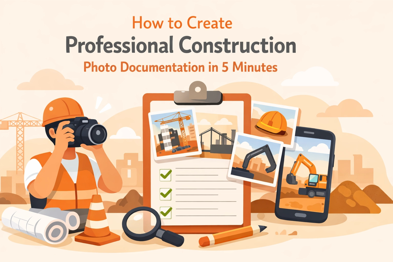 How to Create Professional Construction Photo Documentation in 5 Minutes