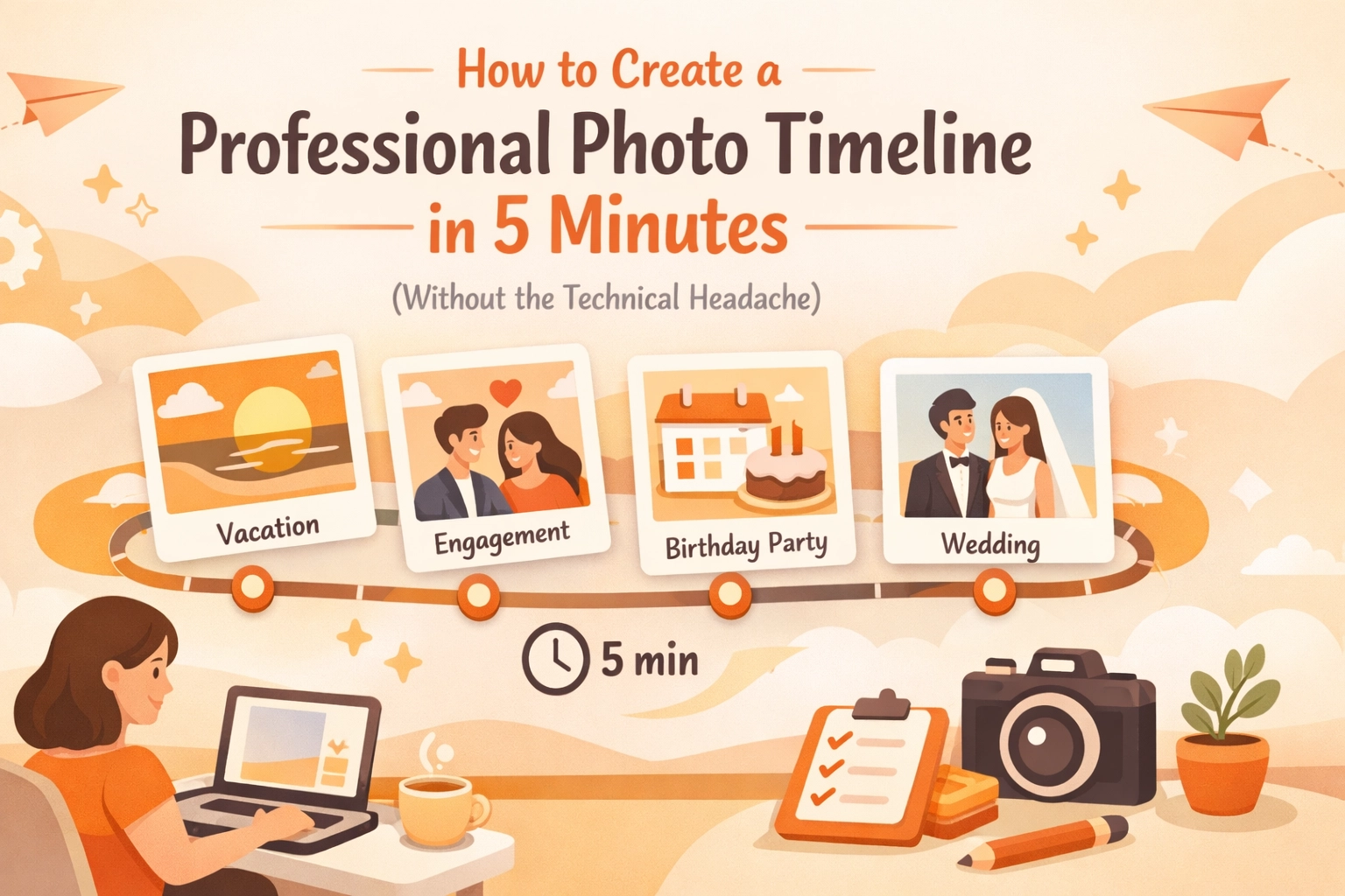 How to Create a Professional Photo Timeline in 5 Minutes (Without the Technical Headache)