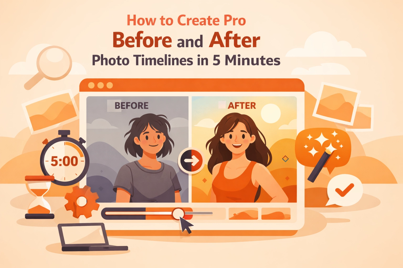 How to Create Pro Before and After Photo Timelines in 5 Minutes