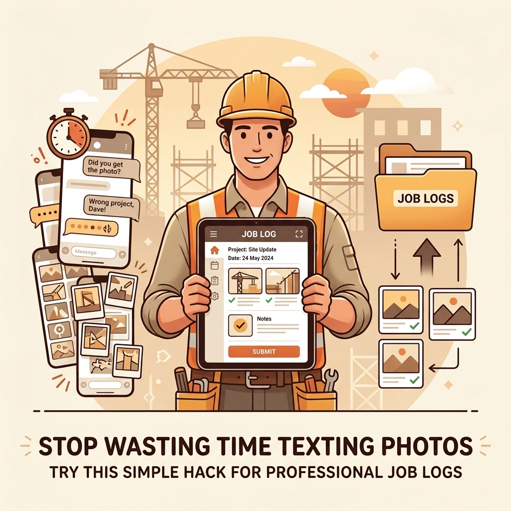 Stop Wasting Time Texting Photos: Try This Simple Hack for Professional Job Logs