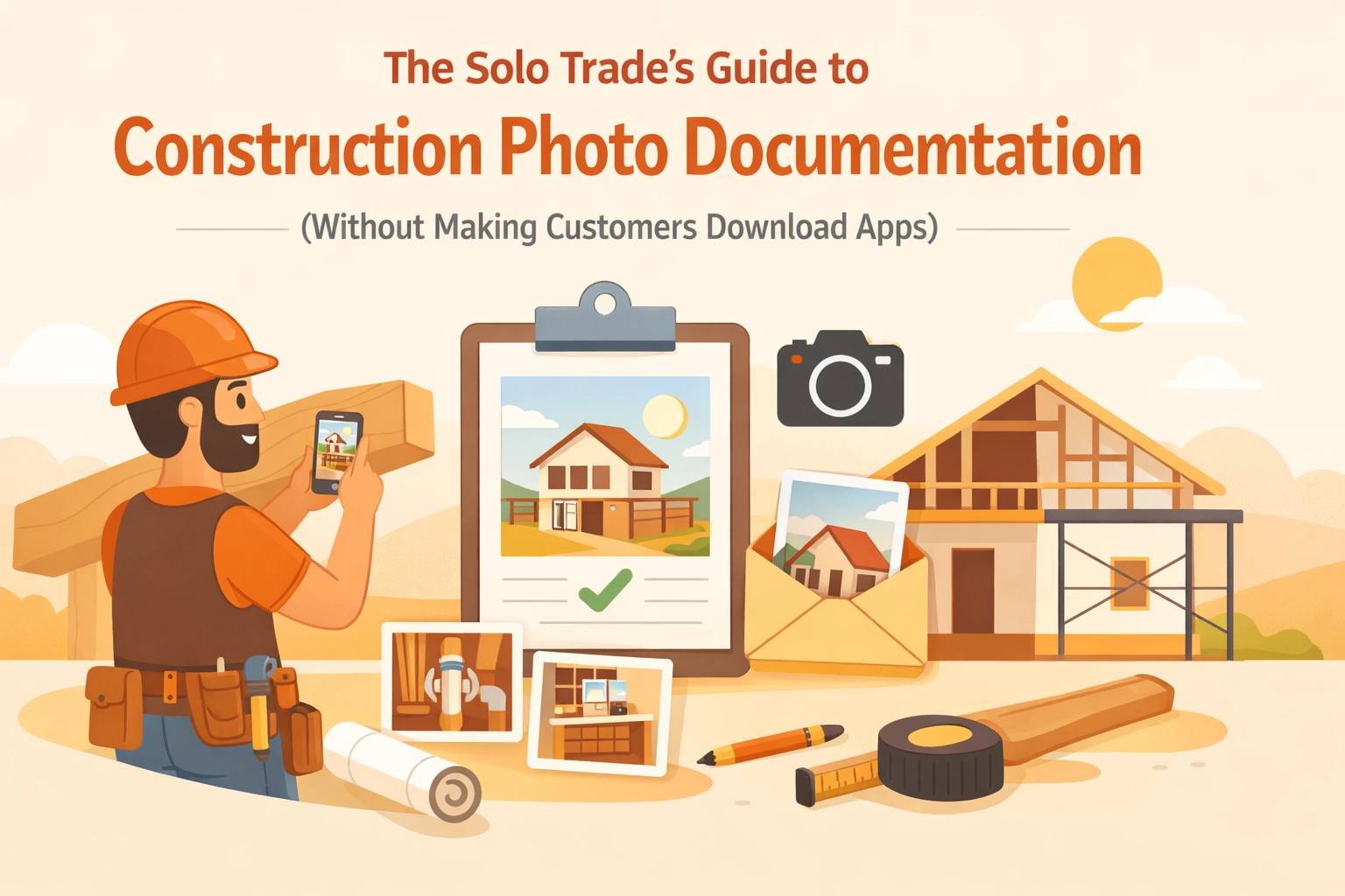 The Solo Trade’s Guide to Construction Photo Documentation (Without Making Customers Download Apps)