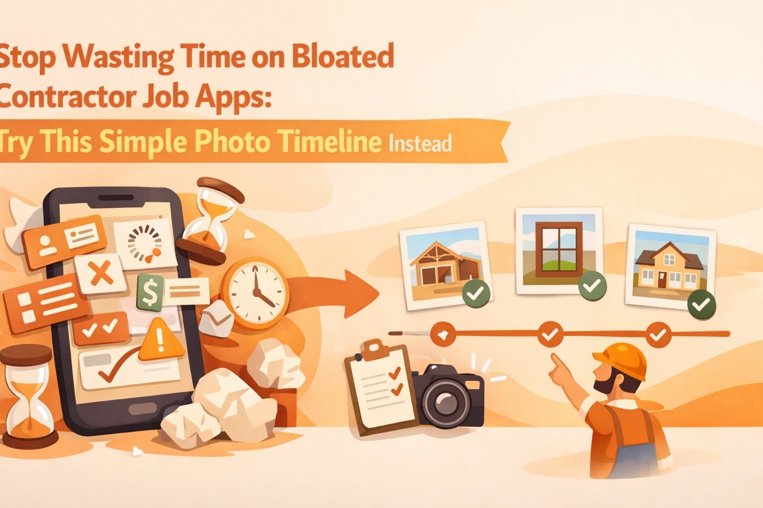 Stop Wasting Time on Bloated Contractor Job Apps: Try This Simple Photo Timeline Instead