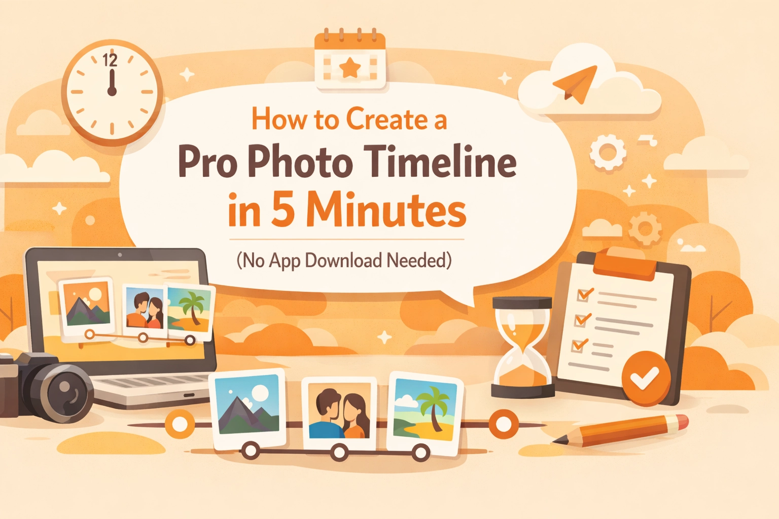 How to Create a Pro Photo Timeline in 5 Minutes (No App Download Needed)