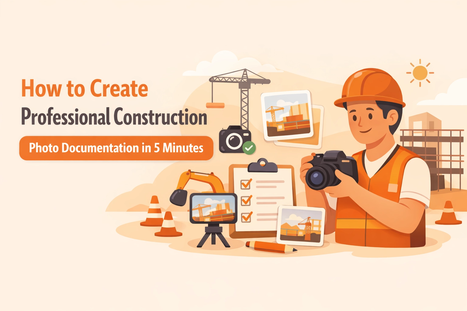 How to Create Professional Construction Photo Documentation in 5 Minutes
