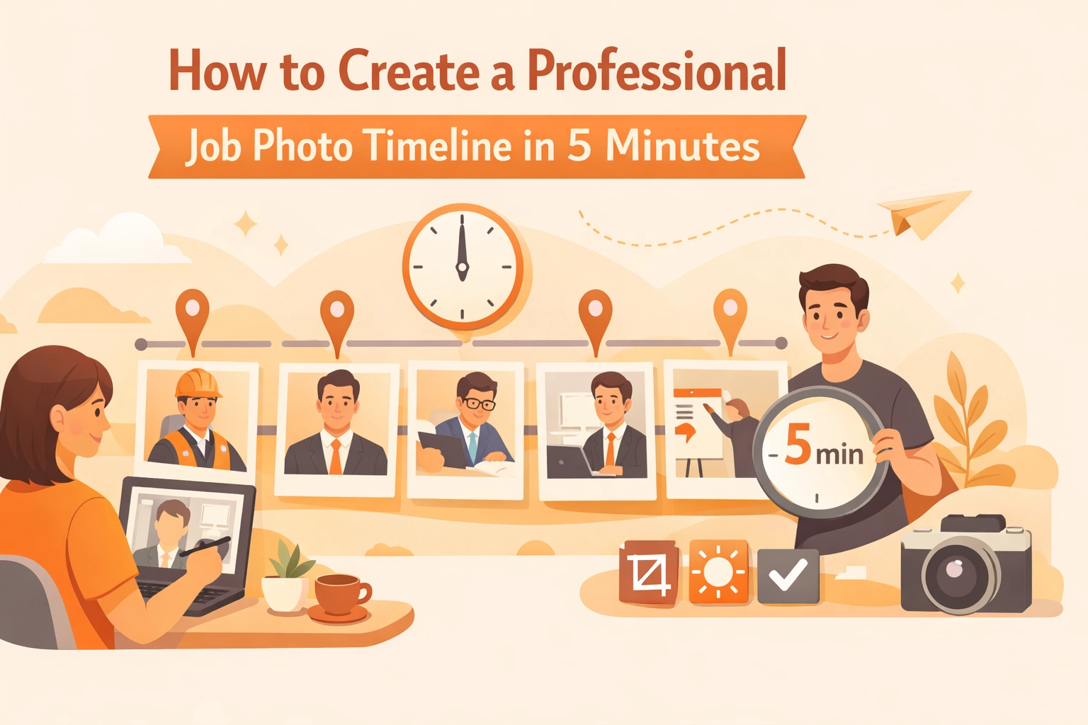 How to Create a Professional Job Photo Timeline in 5 Minutes