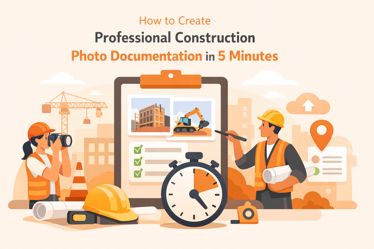 How to Create Professional Construction Photo Documentation in 5 Minutes