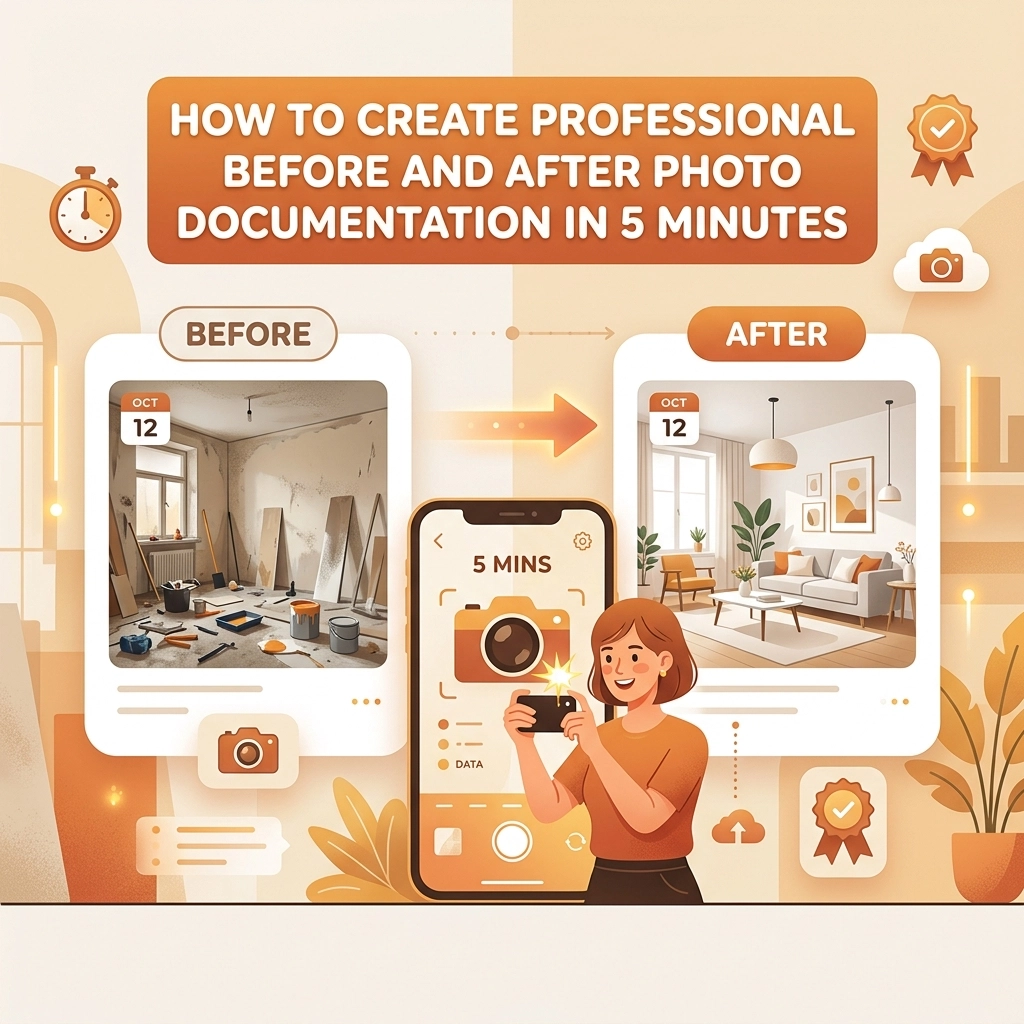 How to Create Professional Before and After Photo Documentation in 5 Minutes