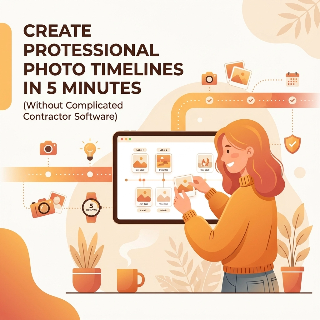How to Create Professional Photo Timelines in 5 Minutes (Without Using Complicated Contractor Software)