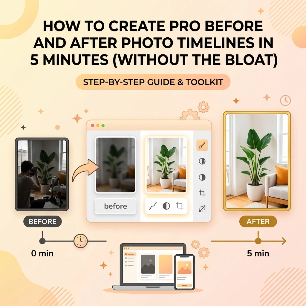 How to Create Pro Before and After Photo Timelines in 5 Minutes (Without the Bloat)