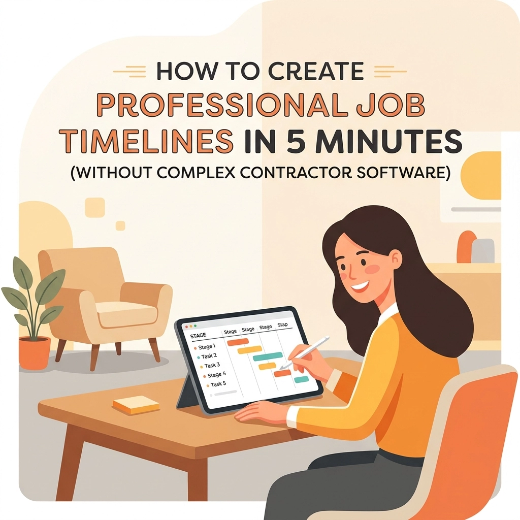 How to Create Professional Job Timelines in 5 Minutes (Without Complex Contractor Software)