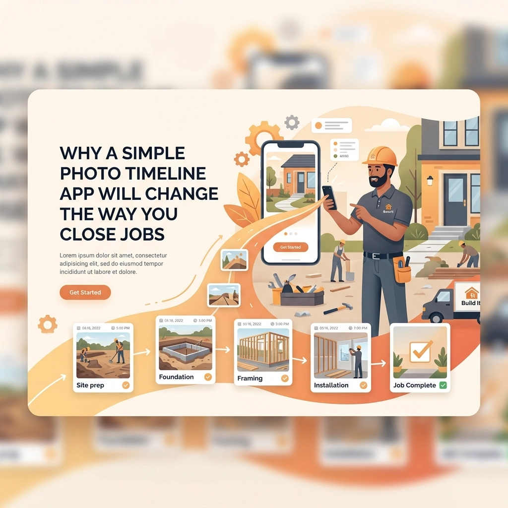 Why a Simple Photo Timeline App Will Change the Way You Close Jobs