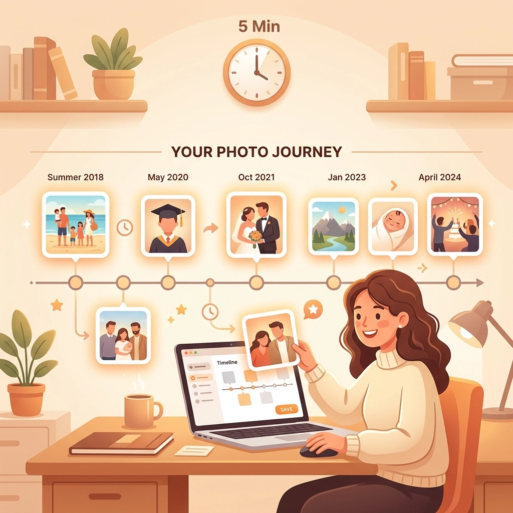 How to Create a Professional Photo Timeline in 5 Minutes (Without the Technical Headache)