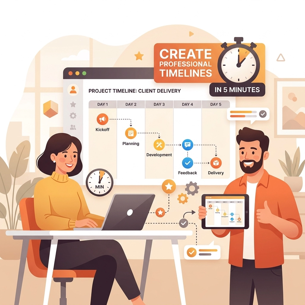 How to Create Professional Job Timelines for Customers in 5 Minutes
