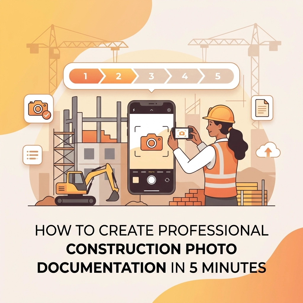 How to Create Professional Construction Photo Documentation in 5 Minutes